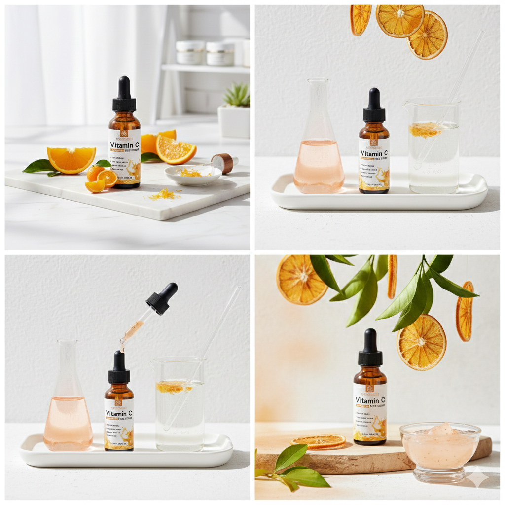 Vitamin C + Hyaluronic Acid Serum – Dark Spot Repair & Brightening