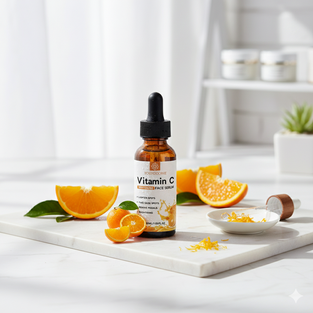 Vitamin C + Hyaluronic Acid Serum – Dark Spot Repair & Brightening