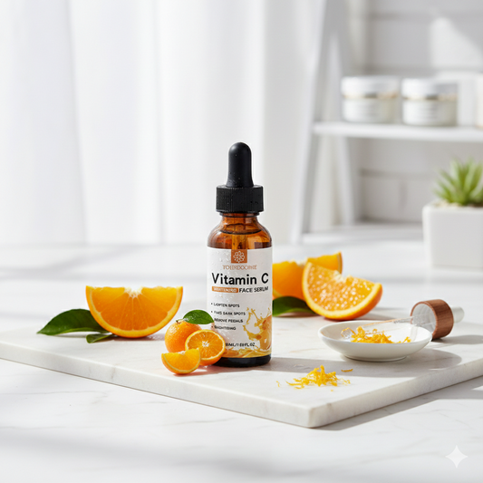 Vitamin C + Hyaluronic Acid Serum – Dark Spot Repair & Brightening